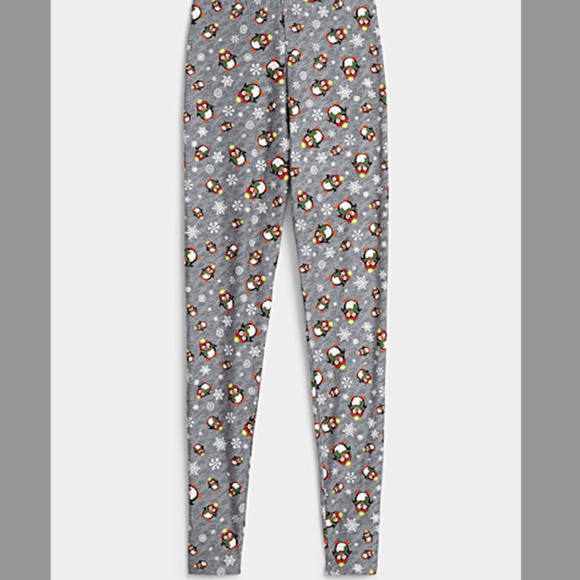 Festive winter holidays themed high rise stretch leggings NWT - Picture 1 of 5